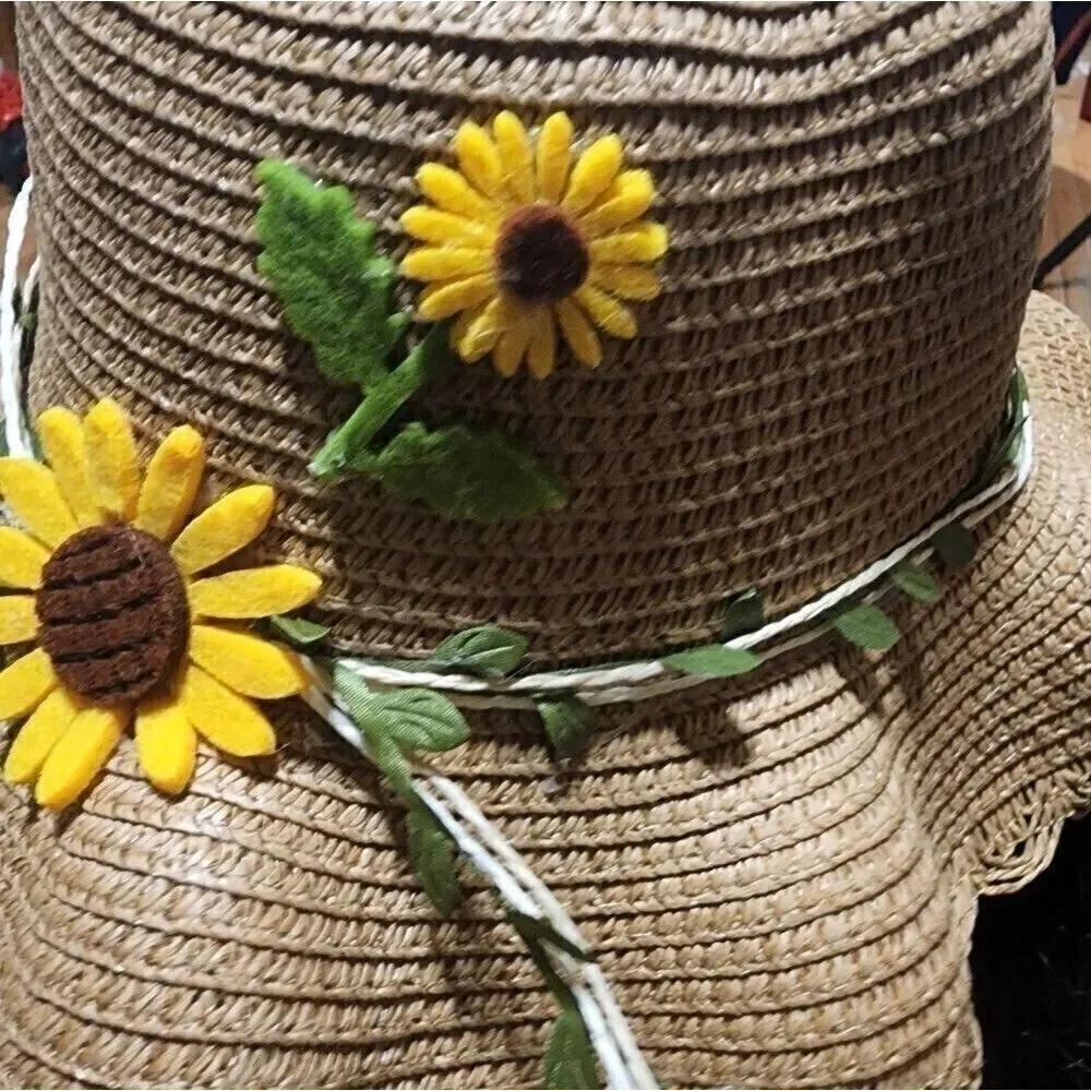 Toddler Girls Sunflower Sun Hat and Hand Bag Set